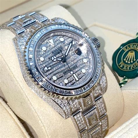 iced out baguette rolex|iced out rolex watches.